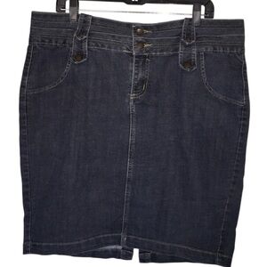 Dark Blue Denim Skirt 🦋